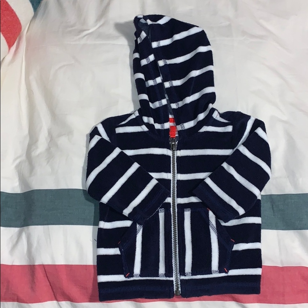 Hanna Andersson Terry Cloth zip up hoodie